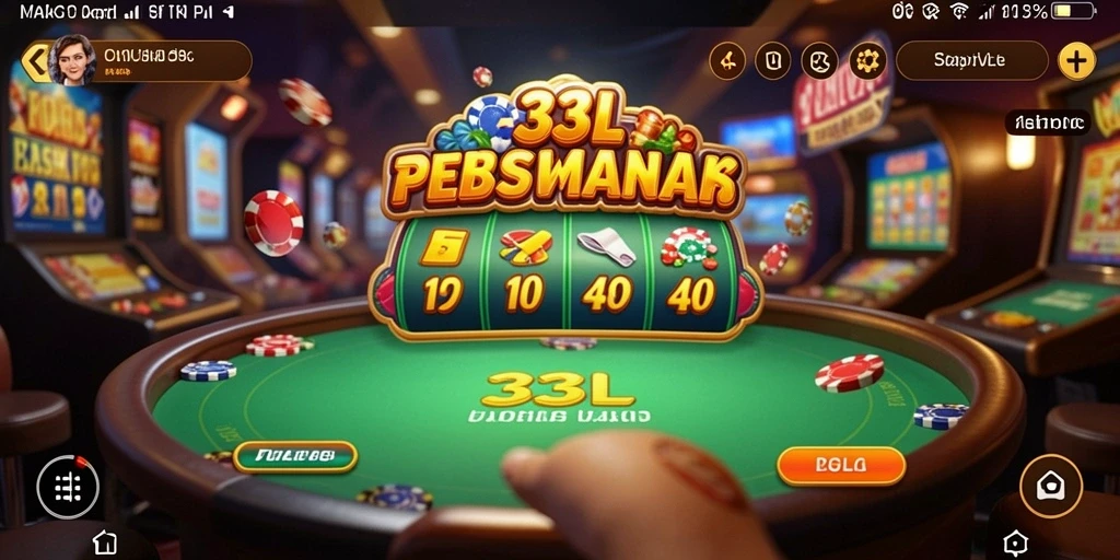 Tampilan gameplay menegangkan di 33L dengan berbagai permainan Kasino.