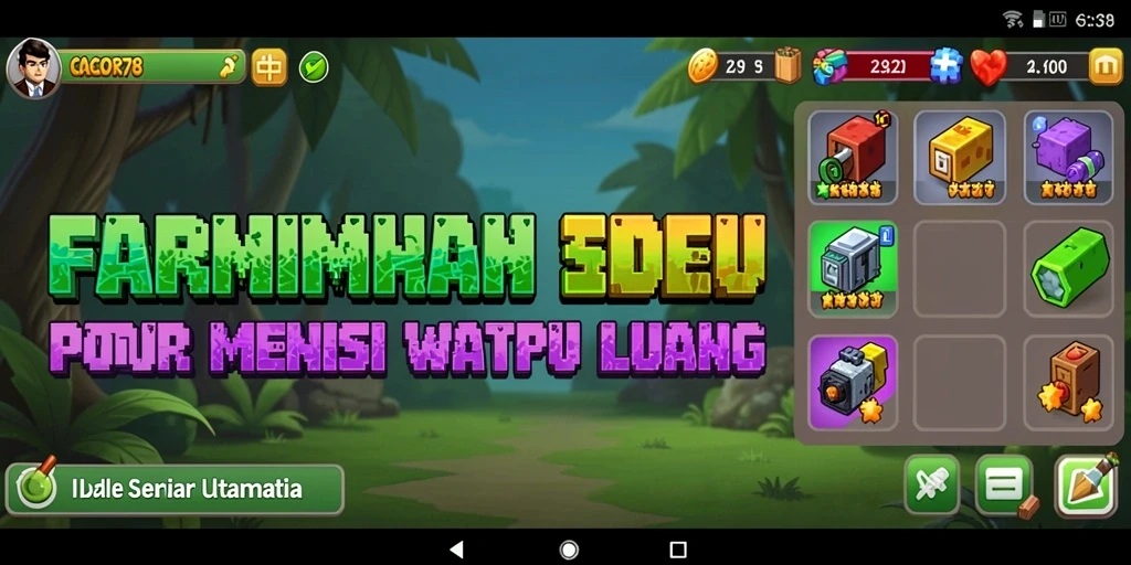 Screenshot utama menunjukkan gameplay santai dari CACOR78 yang mengasyikkan.
