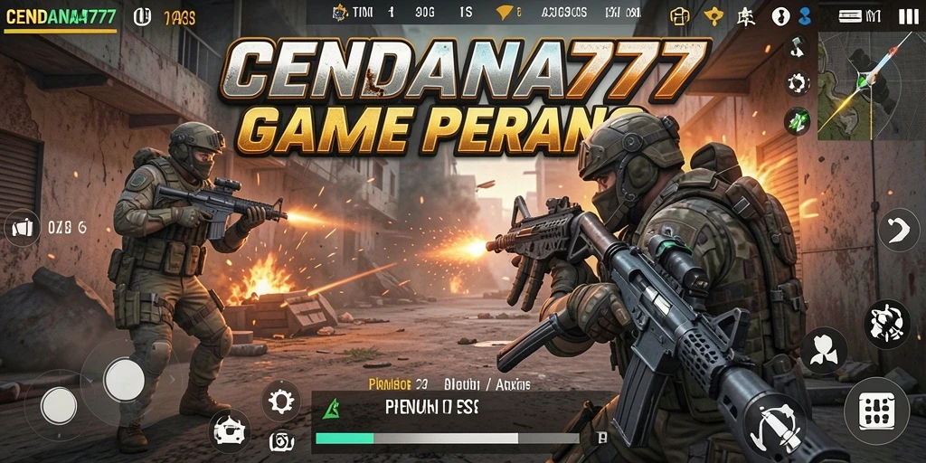 Screenshot menampilkan aksi seru dalam pertarungan FPS.