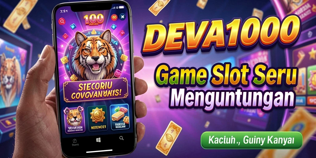 Gameplay seru DEWA1000 dengan berbagai mesin slot menarik.