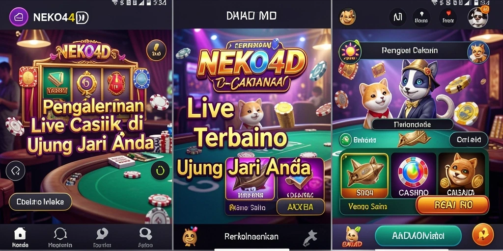 Gameplay menegangkan di NEKO4D Live Casino.
