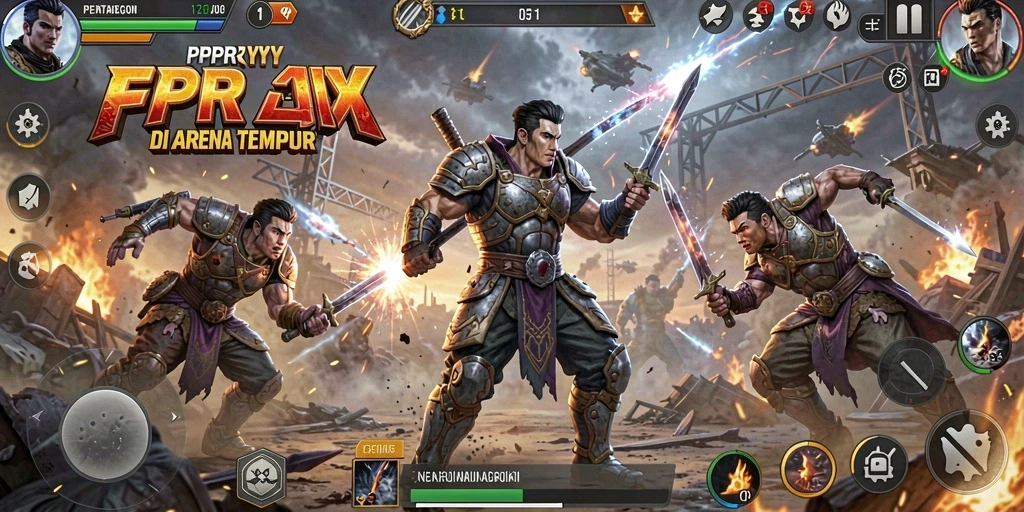 Gameplay seru PPRRYY yang menampilkan pertarungan intens.