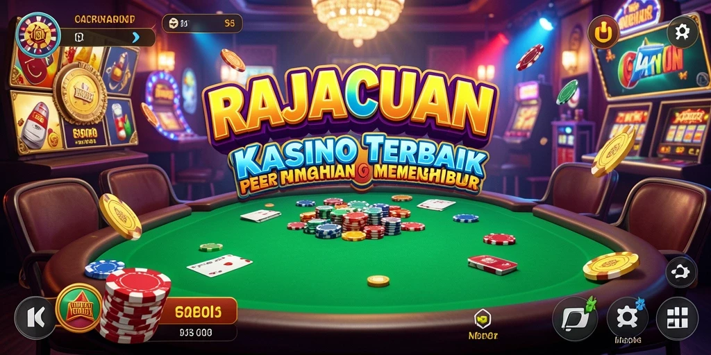 Screenshot gameplay RAJACUAN yang penuh aksi di Kasino.