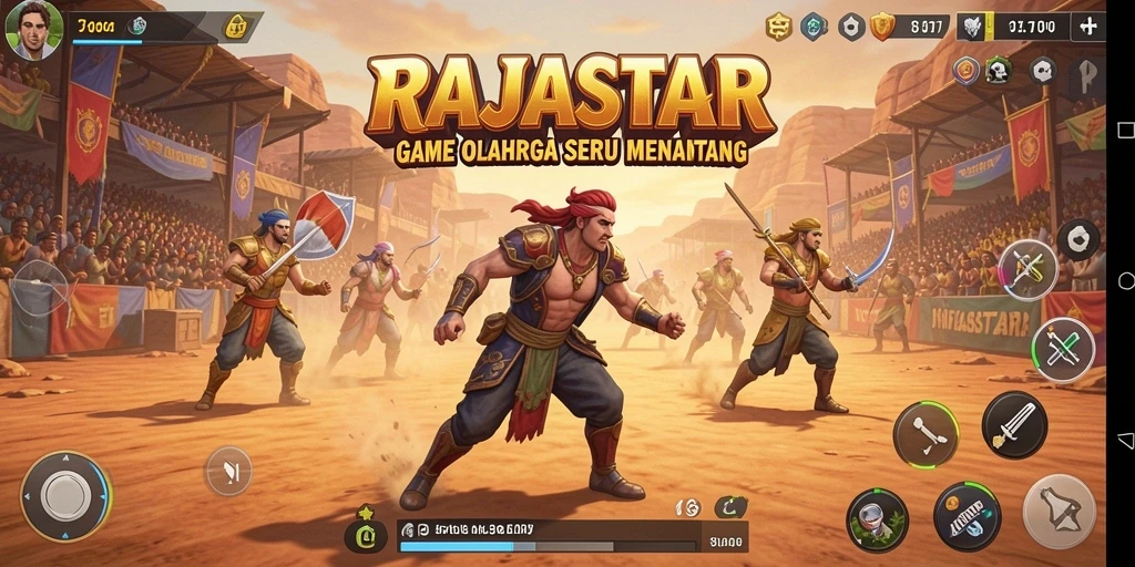 Tampilan gameplay RAJASTAR yang seru dan kompetitif.