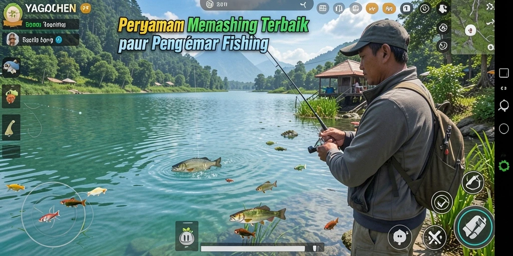 Gameplay YAGAOHEN yang menampilkan serunya pengalaman memancing.